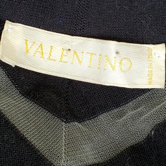 Vintage Valentino Top Black & White Small Medium - Picture 6 of 8